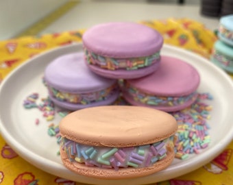 Pesos de Costura Macaron | Conjunto de 4 | Pesos Artesanais de Argila Polimérica para Moldes | 85g