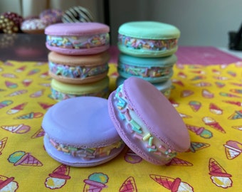Pesos de Costura Macaron | Conjunto de 8 | Pesos Artesanais de Argila Polimérica para Moldes | 85g
