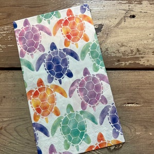3 Turtle Paper Napkins-Decoupage Crafts