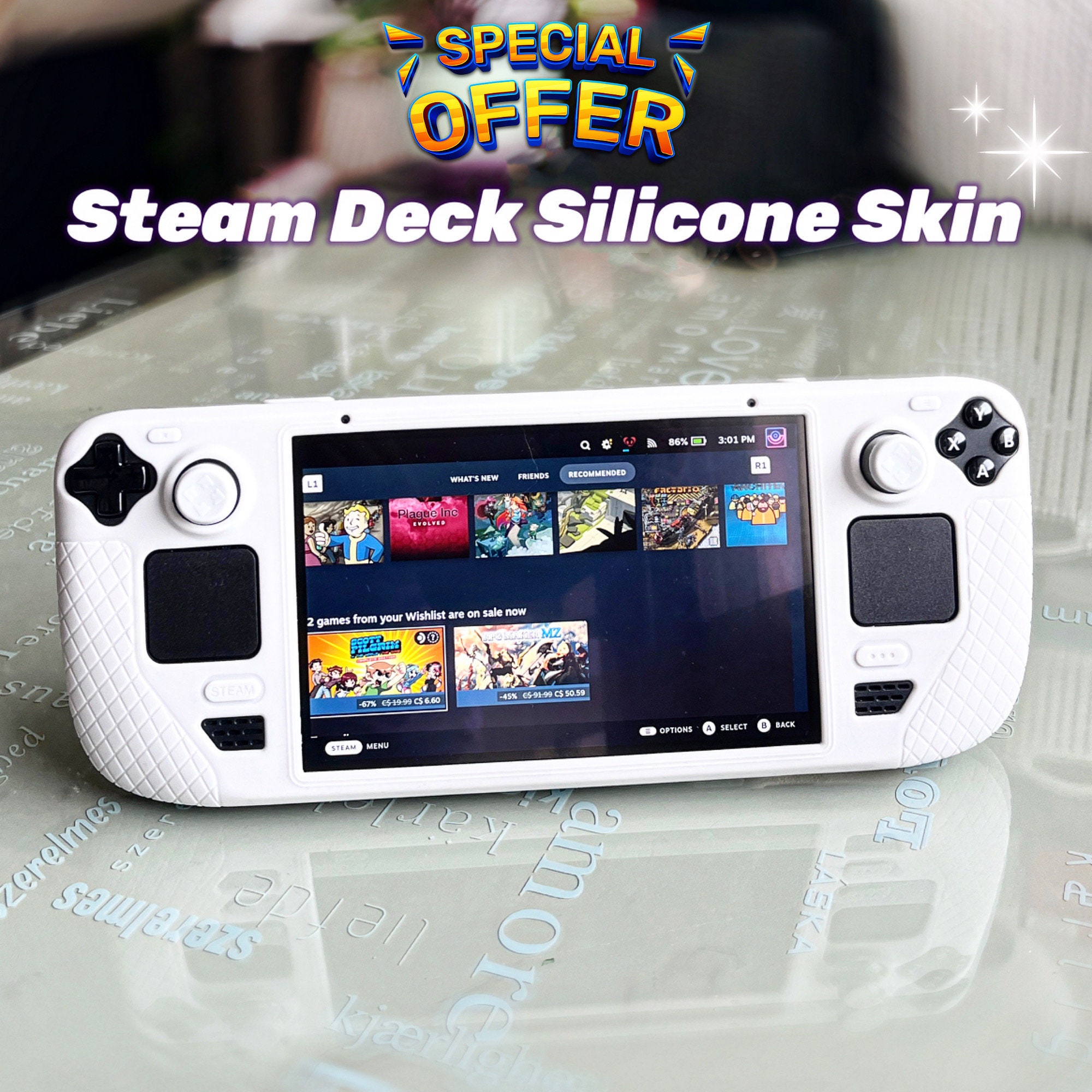 Para funda de consola de juegos Steam Deck a prueba de golpes con soporte y  correa