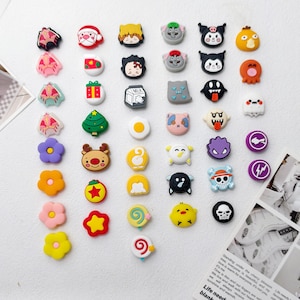 Cute Silicone ONE piece Thumb Grip Caps for Switch/Switch Lite/Switch OLED–Joy-Con Joystick Covers, Nintendo Switches Accessories Thumb grip