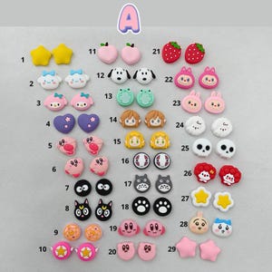 2pcs Cute Silicone Thumb Grip Caps for Switch/Switch Lite/Switch OLED, Joy-Con Joystick Covers, Nintendo Switches Accessories Thumb grip