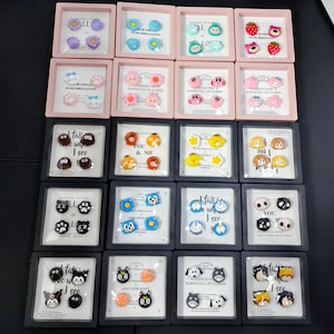 4pcs Cute Silicone Thumb Grip Caps for Switch/Switch Lite/Switch OLED, Joy-Con Joystick Covers 4pcs set, Kawaii Nintendo Switches,Gift idea