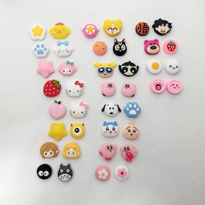 2pcs Cute Silicone Thumb Grip Caps for Switch/Switch Lite/Switch OLED , Joy-Con Joystick Covers, Nintendo Switches Accessories Thumb grip