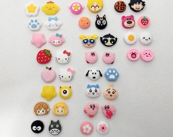 2pcs Cute Silicone Thumb Grip Caps for Switch/Switch Lite/Switch OLED , Joy-Con Joystick Covers, Nintendo Switches Accessories Thumb grip