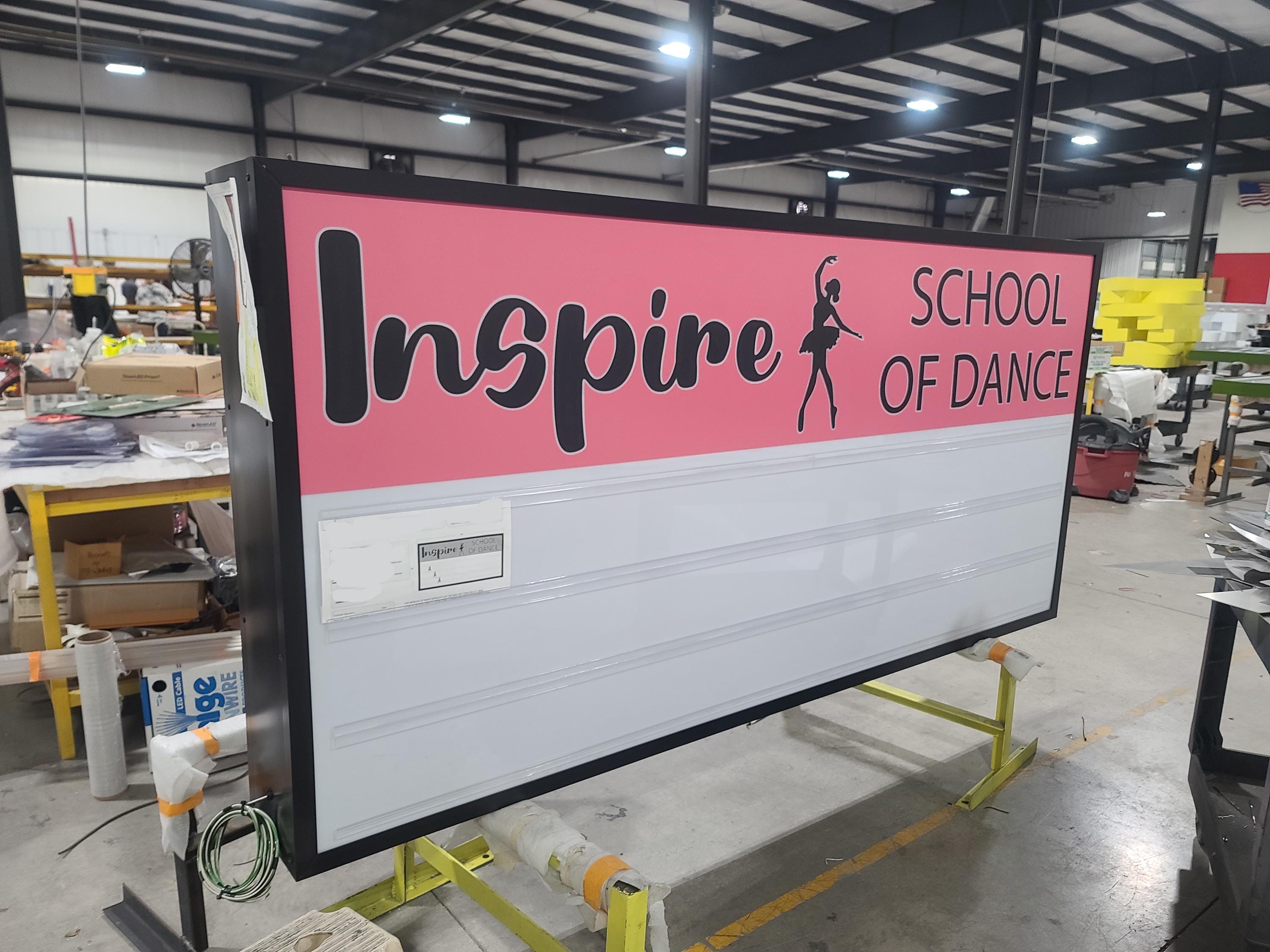 2' X 5' Custom Outdoor Lighted Box Sign | LED Store Front Logo ...