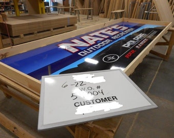 Pieza única / Panel Lexan / Reemplazo del frente del letrero / Placa frontal del letrero con caja iluminada / Inserción personalizada