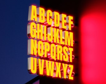 Letras de canal de 16" / Letrero iluminado para exteriores / Iluminado por LED / Frente de tienda / Letrero de logotipo comercial / Letrero de edificio exterior / Letrero personalizado