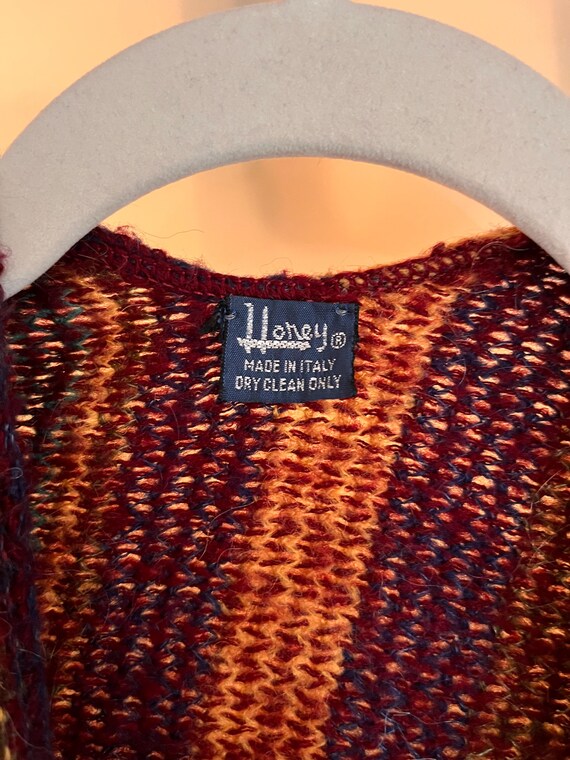 Wool multi-colored poncho - image 4