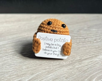 Crochet Happy Potato: Tiny Handmade Lucky Charm Gift