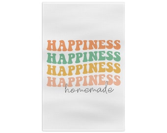 Homemade Happiness Soft Tea Towel Cute Kitchen Accessories