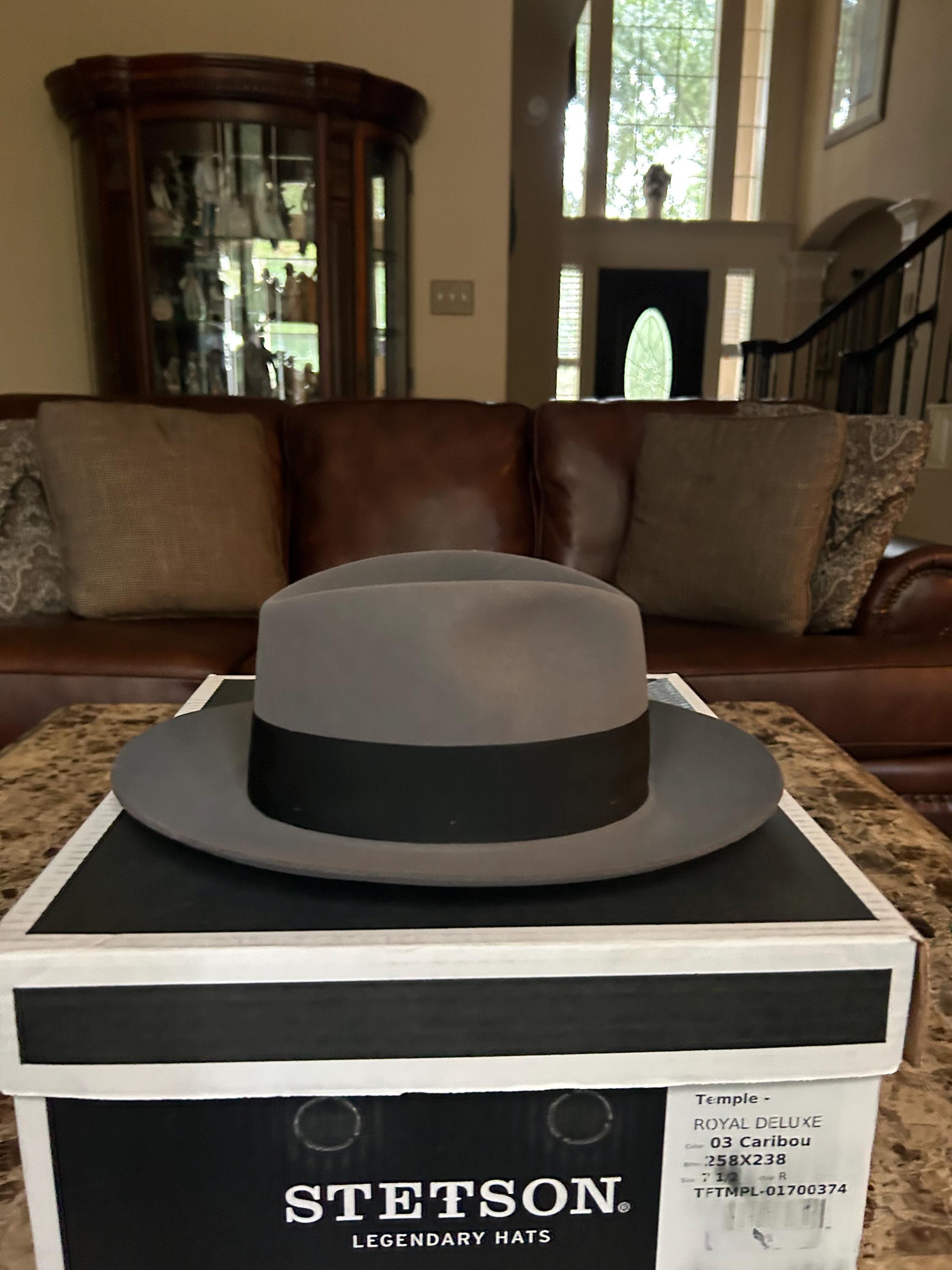 Stetson Temple Fedora Hat Stetson Royal Deluxe Fedora Stetson 
