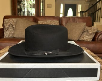 Stetson Open Road 6X Black 7 Western Look! - Etsy Denmark