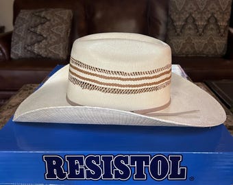 Vintage 1960's Western Resistol Straw Hat - Etsy