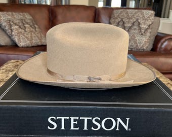 Vintage Stetson, Size 7 1/4, 1950s Stetson Open Road, 7X Beaver