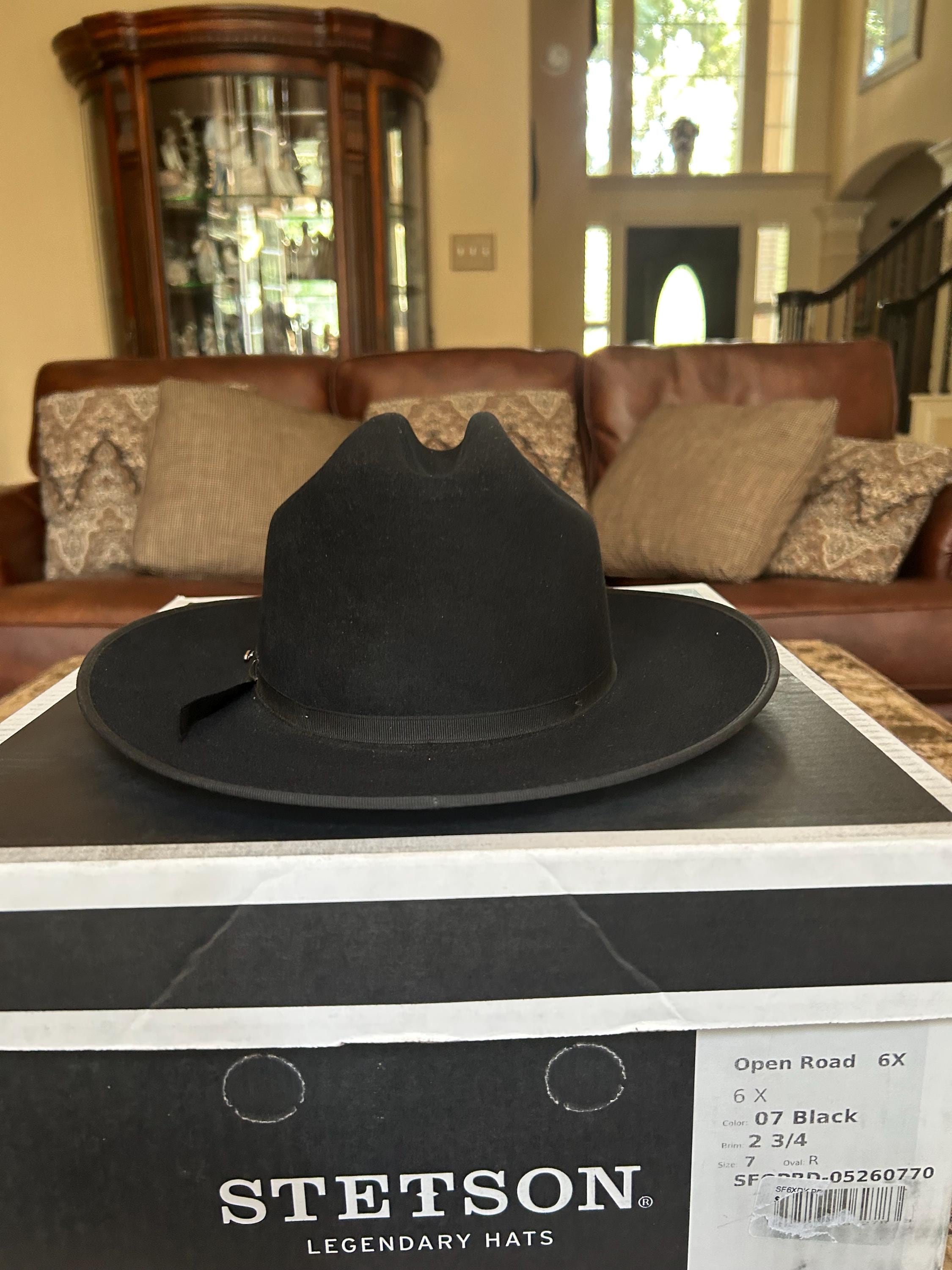 Stetson Open Road 6X Black 7 Western Look! - Etsy