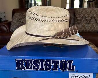 40s VINTAGE RESISTOL OPEN ROAD 7 1/8Vintage RESISTOL Western