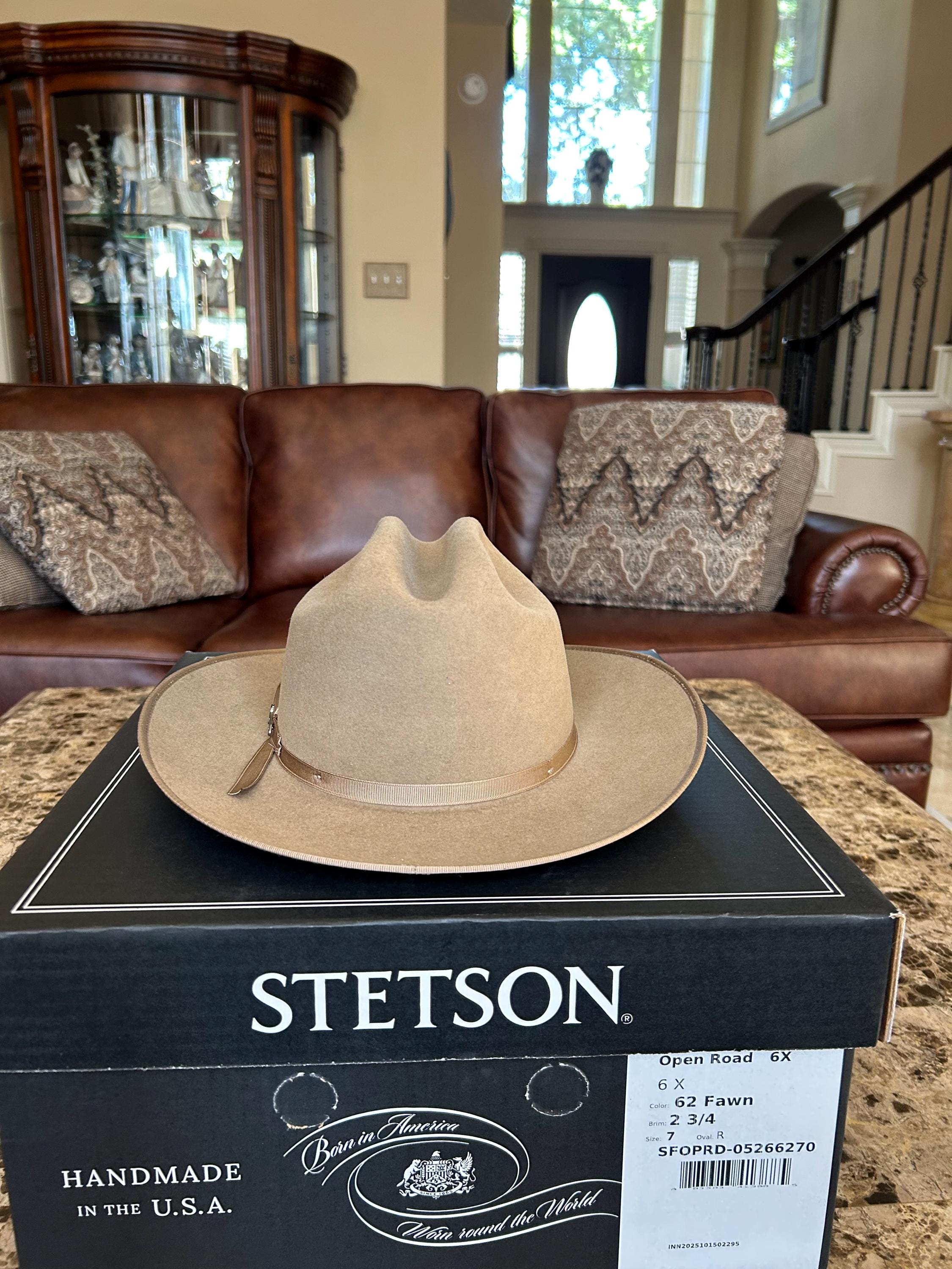 Stetson Open Road 6X Fawn 7 Western Look! - Etsy Israel