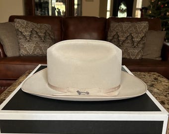 Vintage Stetson Open Road Fedora: 1950s 3X Beaver Cowboy Hat