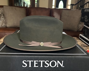 帽子 50s Vintage Stetson open road 7 5/8 61cm Vintage 1950s Stetson Open Road Fedora Hat - Raleigh Vintage