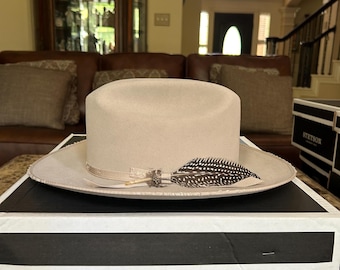 Vintage Stetson Open Road Fedora: 1950s 3X Beaver Cowboy Hat