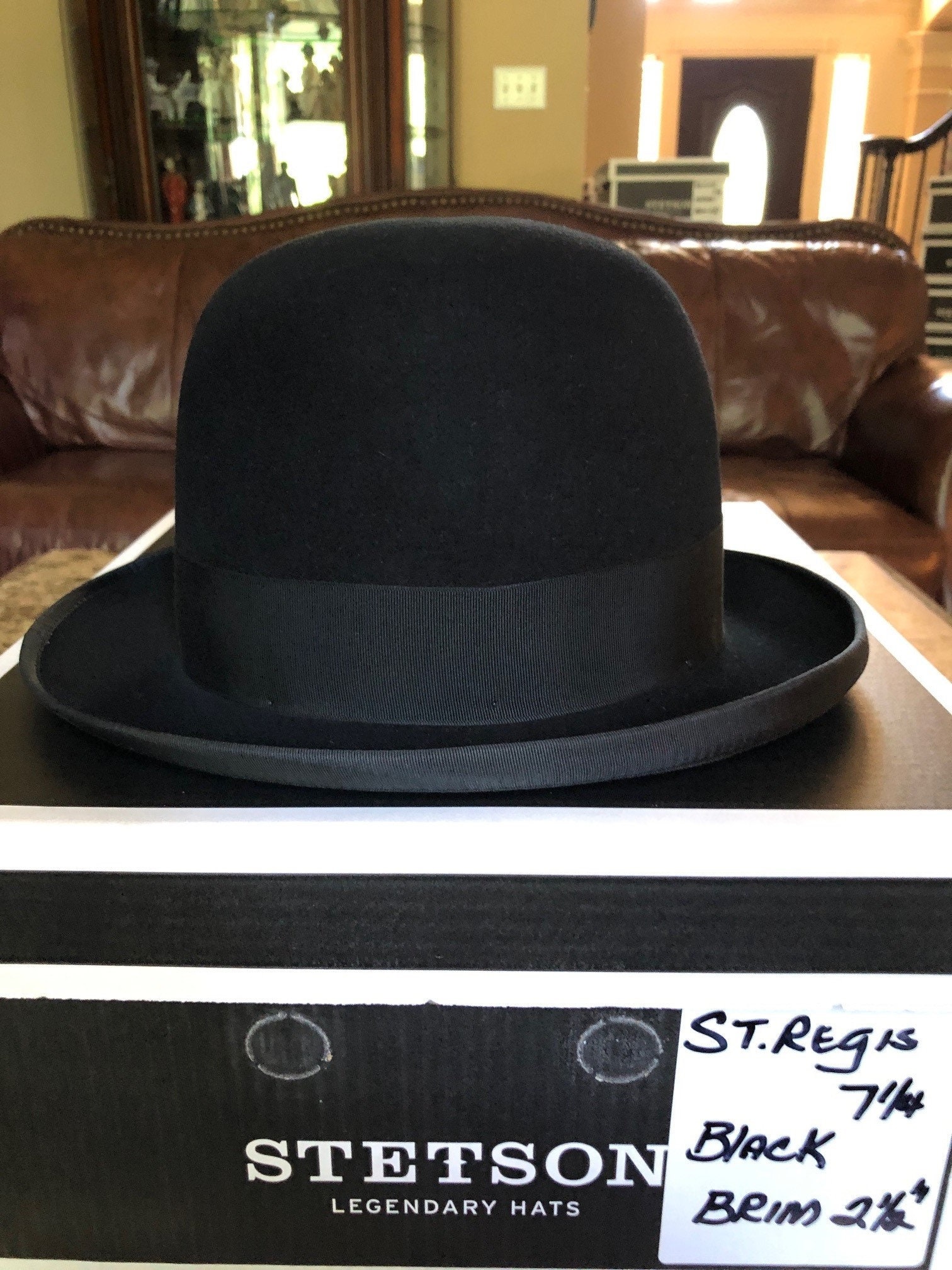Stetson st. Regis Black 7 1/8 Classic Fedora - Etsy