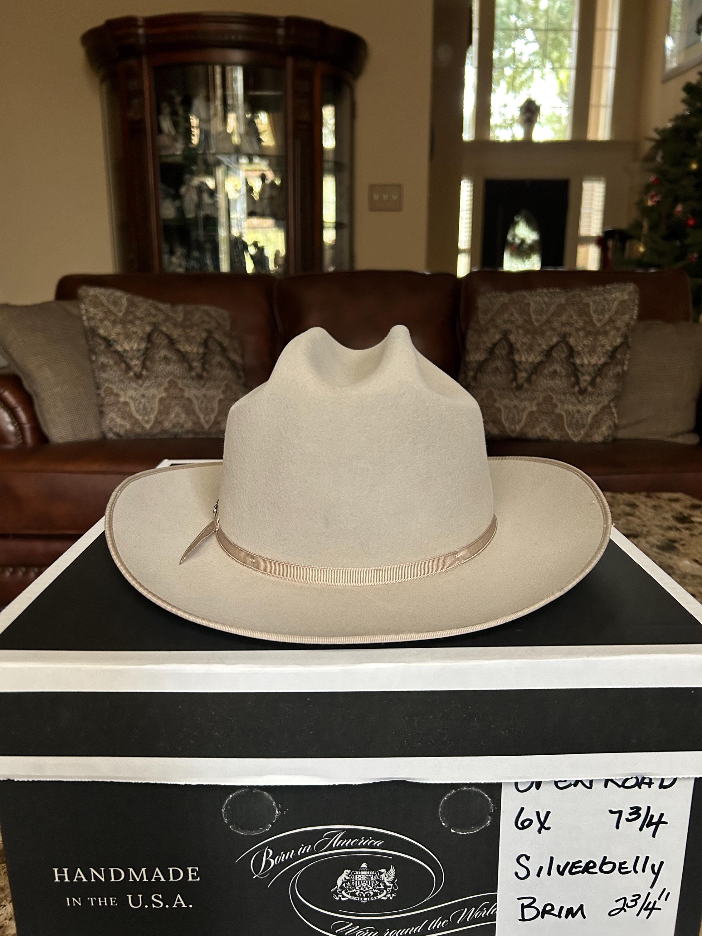 Stetson 7 1/4 Open Road 6X Silverbelly Stetson Open Road 6X Fur Felt Cowboy Hat – Village Hat Shop main image 3