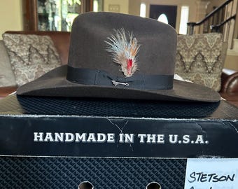 Stetson Cowboy Promo Chocolate 7 3/4 Toller Western!