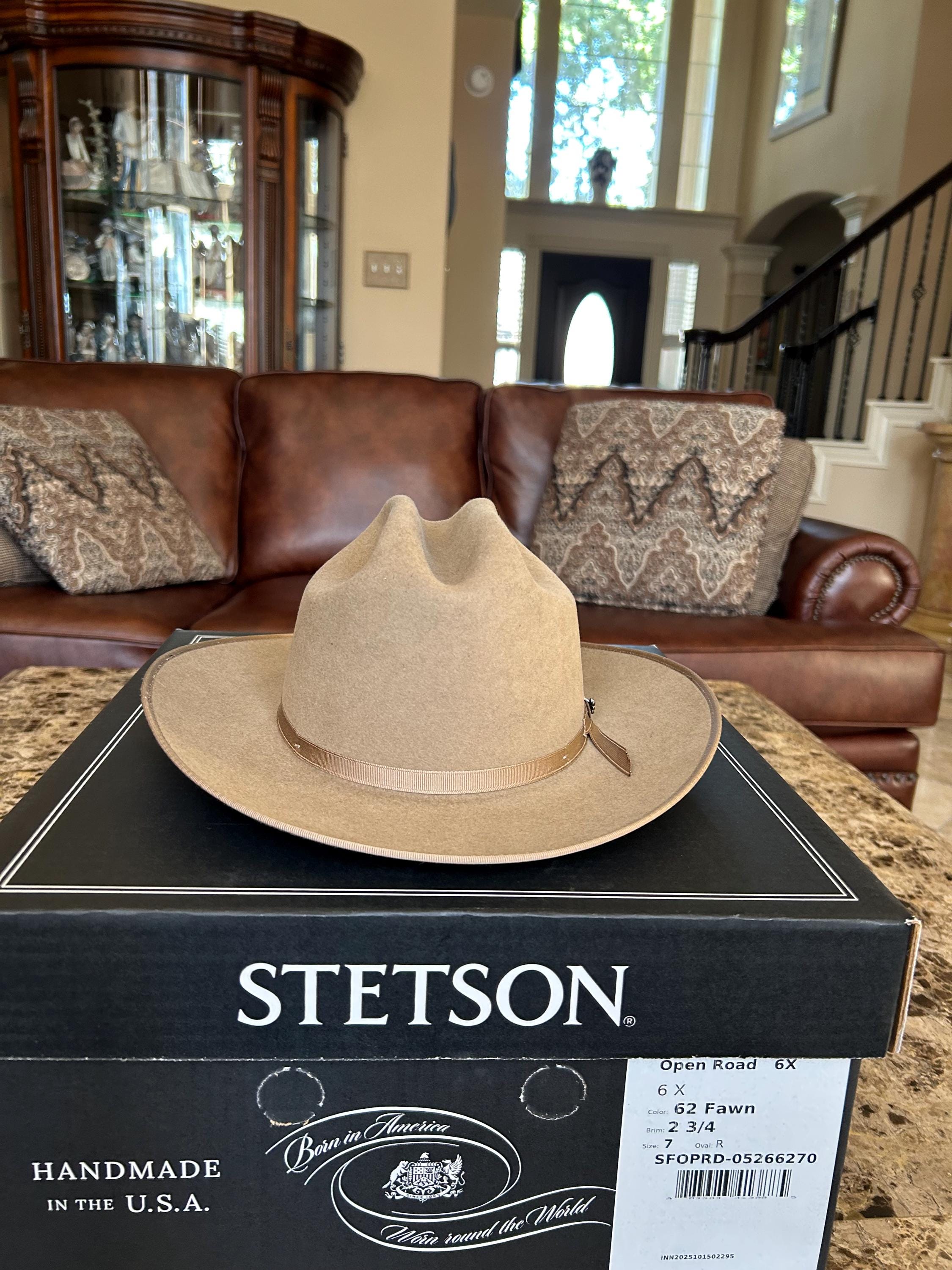 Stetson Open Road 6X Fawn 7 Western Look! - Etsy Israel