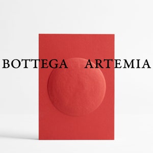 Ciclope! Rosso RE1 - Wall Art - Paper Art - Paper Minimalist Design - Quadro in Carta - ARTEMIA - Home Decor - Venezia, Made in Italy