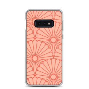 Japanese Stylized Chrysanthemum Design Samsung Case