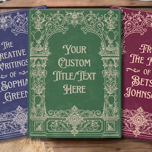 Custom Journal Personalized With Your Text | Book Lover Gift | Pretty Diary For Gratitude, Travel, Reading, Fitness, Prayer Journal, Etc