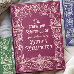 Personalized Journal | Creative Writings Vintage Style Diary | Custom Hardcover Notebook | Book Lover Gift for Writer, Poet, Author, Student