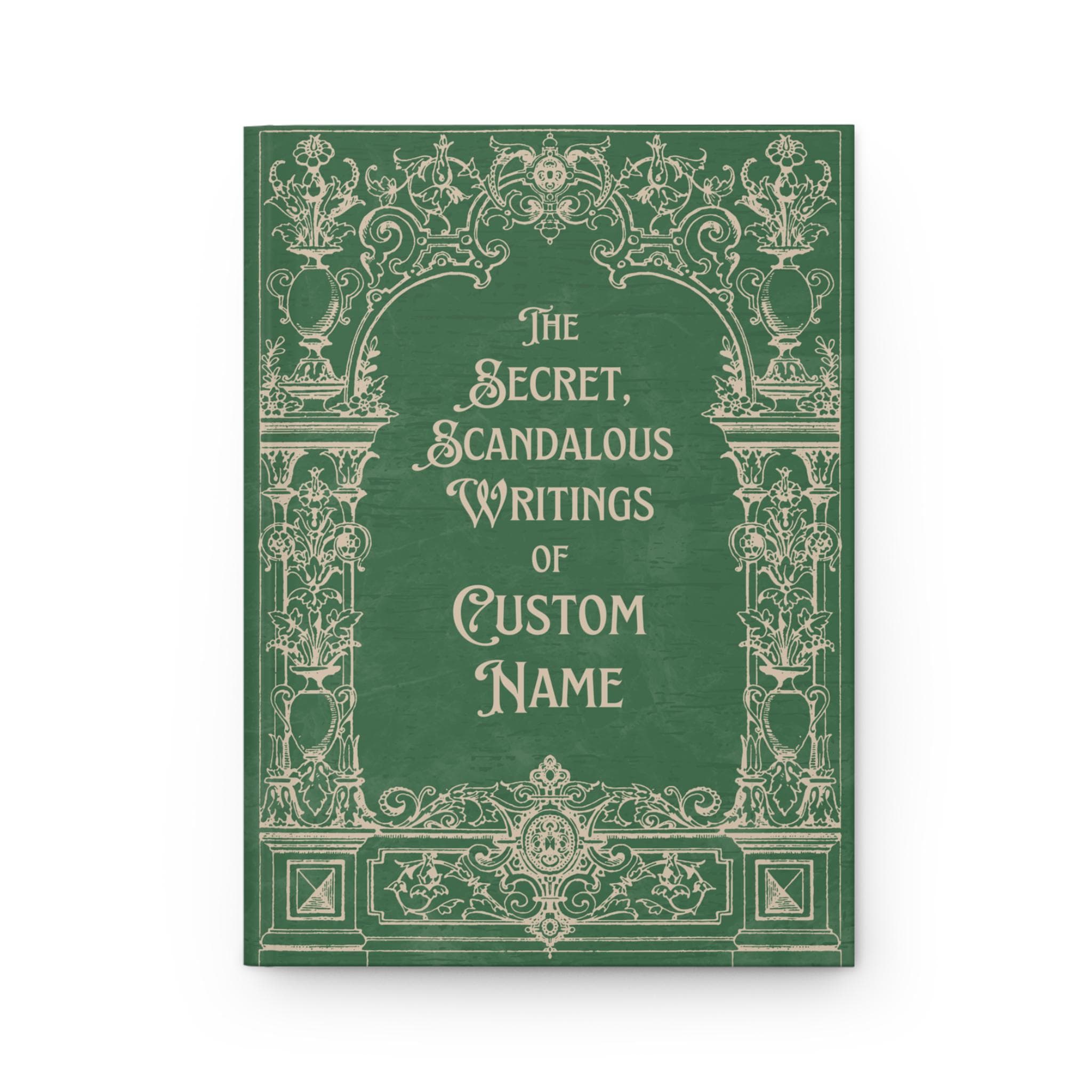 Personalized Journal | Secret, Scandalous Diary Gift For Women or Men | Vintage Style Hardcover Custom Book Lover Gift for Writer, Poet