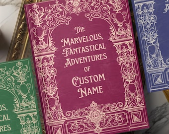 Diario de recuerdos personalizado / Diario de aventuras personalizado de estilo vintage para amantes de los libros / Regalo de graduación para hijo o hija / Regalo de jubilación