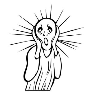 The Scream Art History Munch Existential Crisis Vinyl Decal Sticker