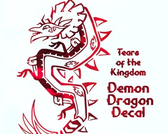 Demon Dragon Decal - Ganondorf Tears of the Kingdom - Logo Vinyl Sticker
