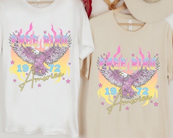 Free Bird Tshirt American Rock Band Free Bird Shirt Retro Music Shirt for Rock Concert  Vintage Rock Tee Thunderbird shirt Free Bird Shirt