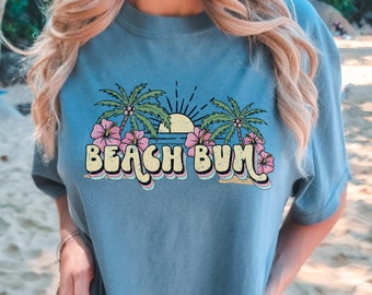 Beach Bum Comfort Colors T-shirt Beach t shirt for Beach Lovers Shirt for Beach Vacation Tropical Shirt For Beach Day T-shirt Comfort Colors