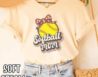 Custom Softball Mom Shirt Gift for Softball Mama Tshirt Mothers Day gift For Loud and Proud Softball Mama of Softball Girl Softball T-shirt