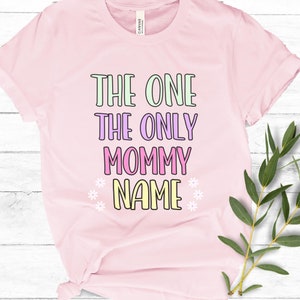 Personalized Mom T-shirt Personalized Nana gift Custom Mom Nickname shirt Grandma nickname Mama nickname custom shirt