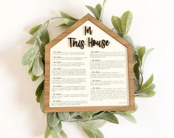 Articles of Faith | LDS Sign | In This House |