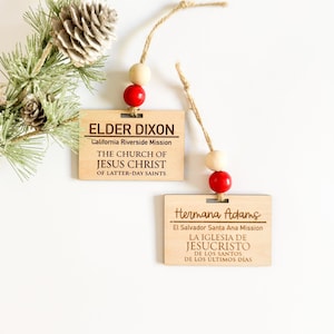 Missionary Tag Ornament | Missionary Ornament | LDS Ornament