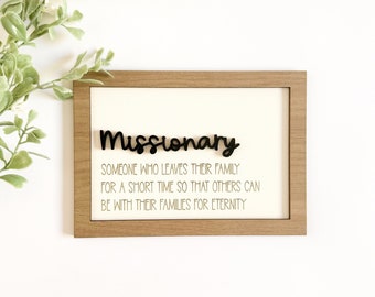 Missionary Definition Sign | LDS Sign |