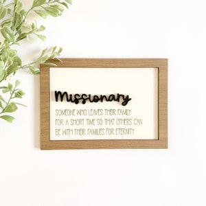 Missionary Definition Sign | LDS Sign |