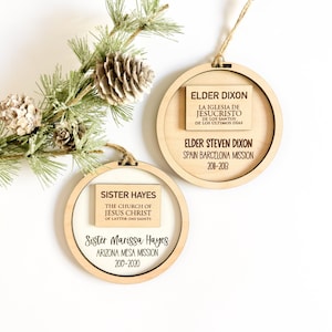 Missionary Plaque Ornament | Missionary Ornament | LDS Ornament