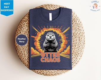 Otter Chaos Shirt, Otter Gift, Otter Clothes, Otter Meme T-Shirt, Funny Sea Otter Shirt Gift, River Otters T-Shirt