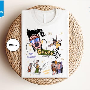 Disney A Goofy Movie Characters Sketch Shirt, Max & Roxanne, Powerline Stand Out Tee, WDW Magic Kingdom Family 2025 Trip