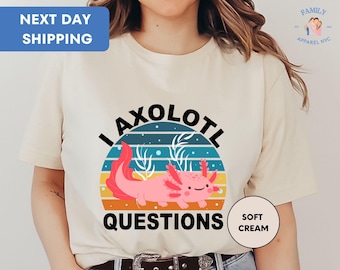 I Axolotl Questions Kids Shirt Axolotl Shirt, Axolotl Lover Gift, Cute Axolotl Shirt, Salamander Lover T-Shirt
