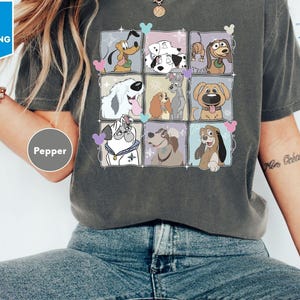 Chemise pour chiens Disney Comfort Colors, chemise Dog Lovers, chemise Disneyland, t-shirt Disney, chemise Disney World, t-shirt mignon pour chien Disney